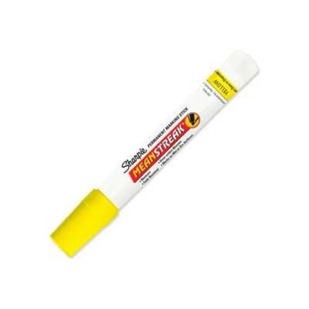 Sanford Sharpie® Mean Streak Permanent Marking Stick, Bullet Point, Yellow Ink 85005